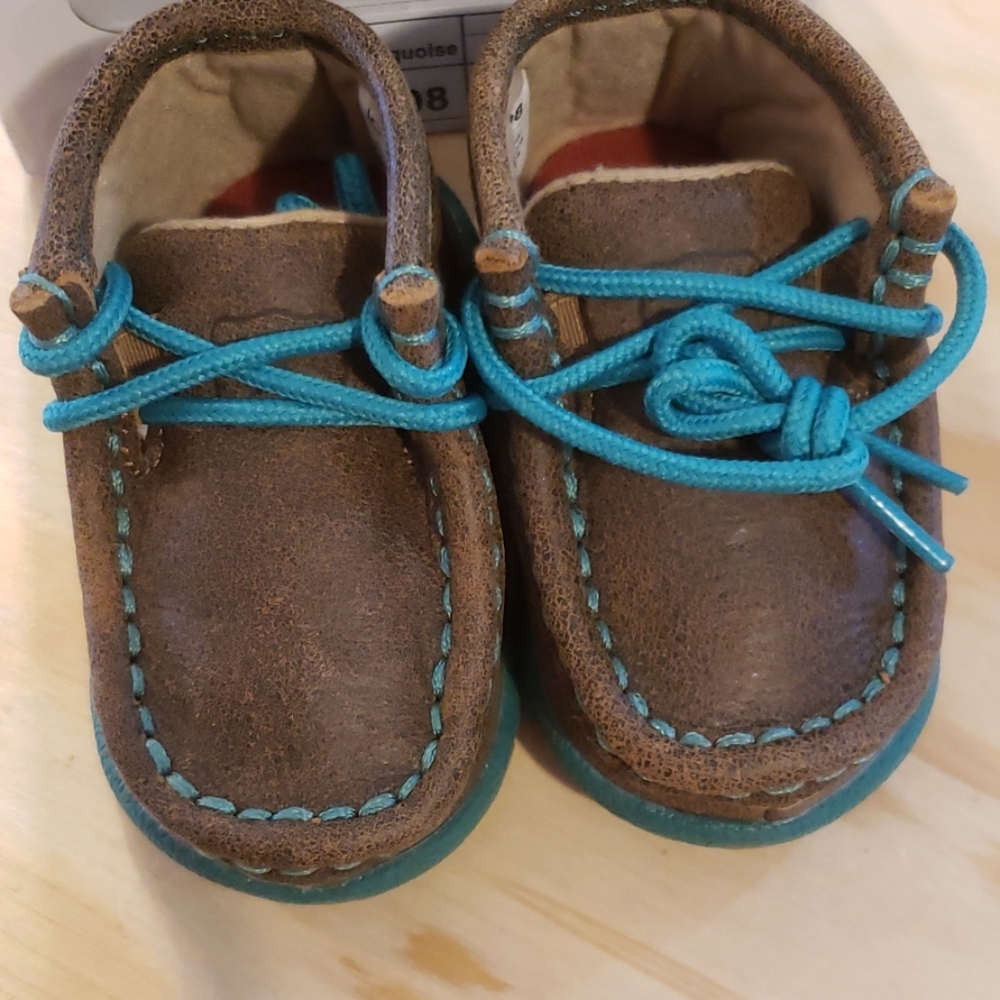 Infant turquoise moc - Picture 2 of 5